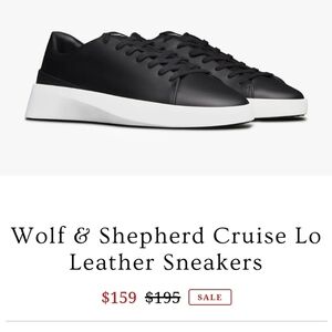 Like New! Wolf & Shepherd Leather Cruise Lo Sneakers